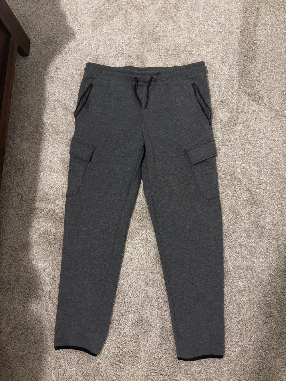 Men's Cargo Jogger Pants - Charcoal Gray